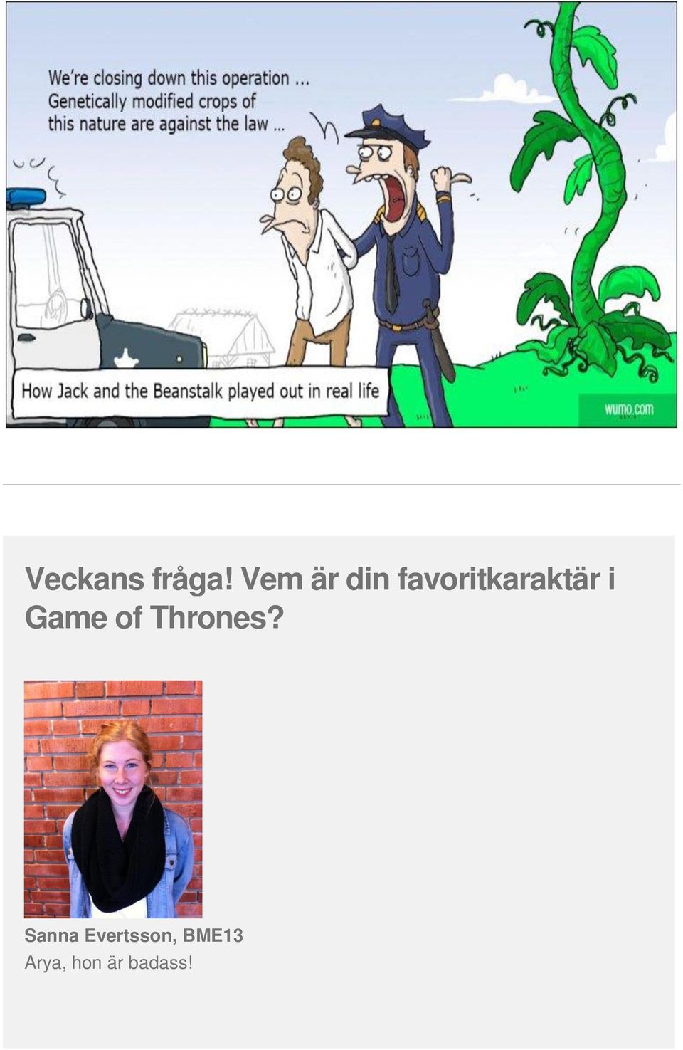 favoritkaraktär i Game of