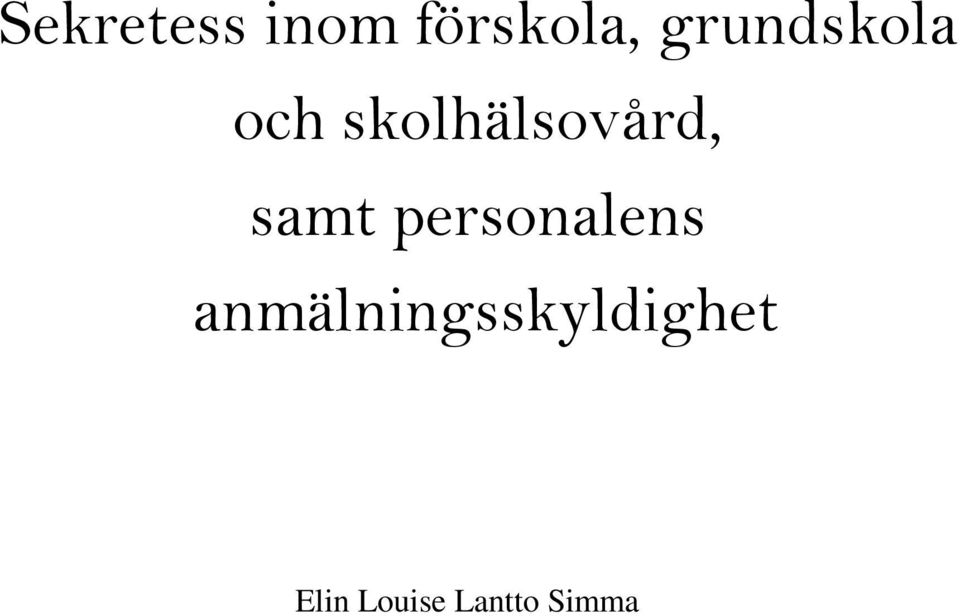 samt personalens