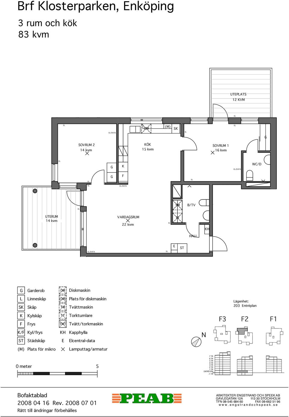 ntréplan / ylskåp rys yl/frys T apphylla lcentral-data Ö / /ÖRR 3,0 T 3 2 1 /ÖRR amputtag/armatur MATRUM RUM - (SORUM) 7,8