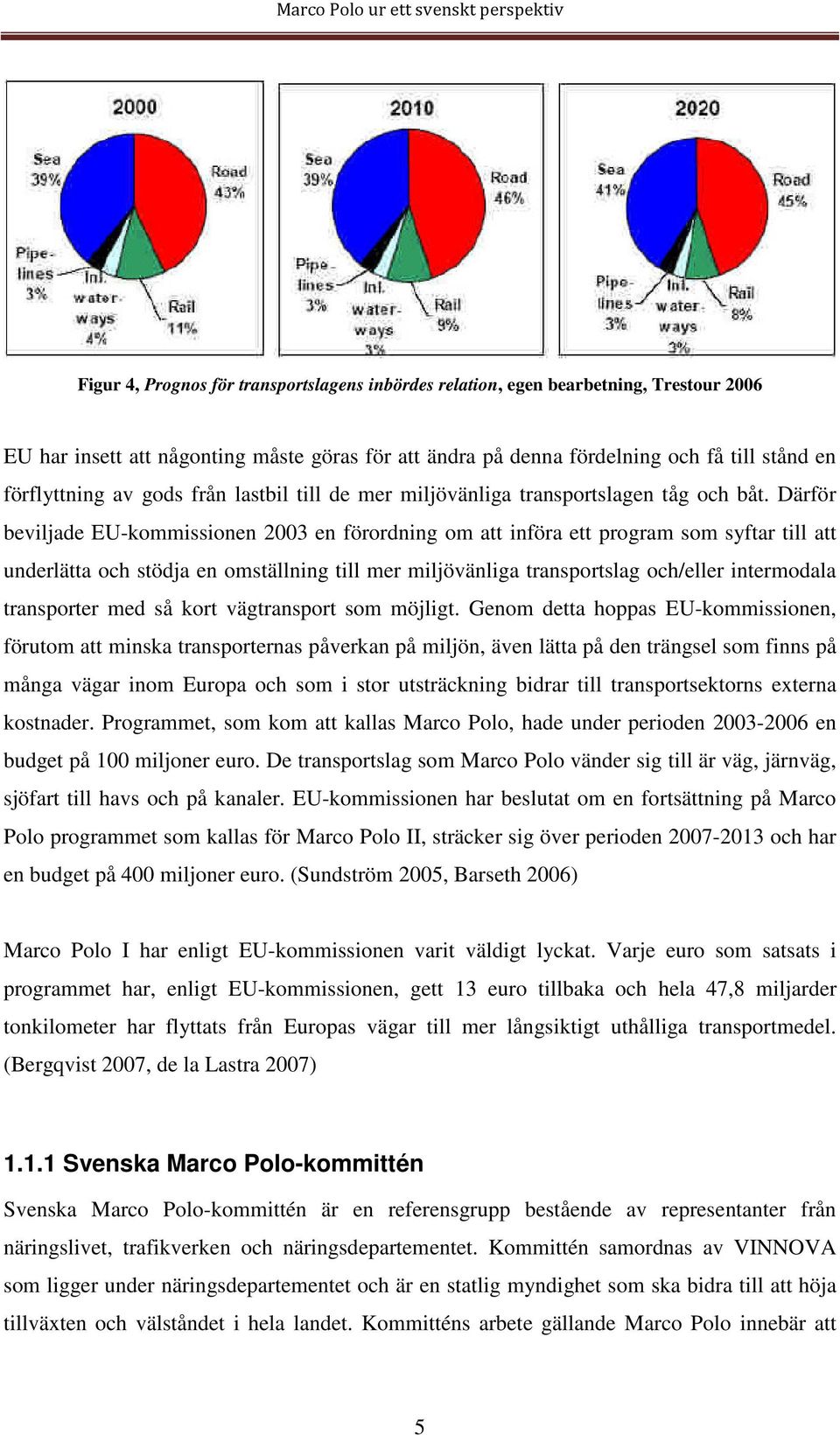 Därför beviljade EU-kommissionen 2003 en förordning om att införa ett program som syftar till att underlätta och stödja en omställning till mer miljövänliga transportslag och/eller intermodala