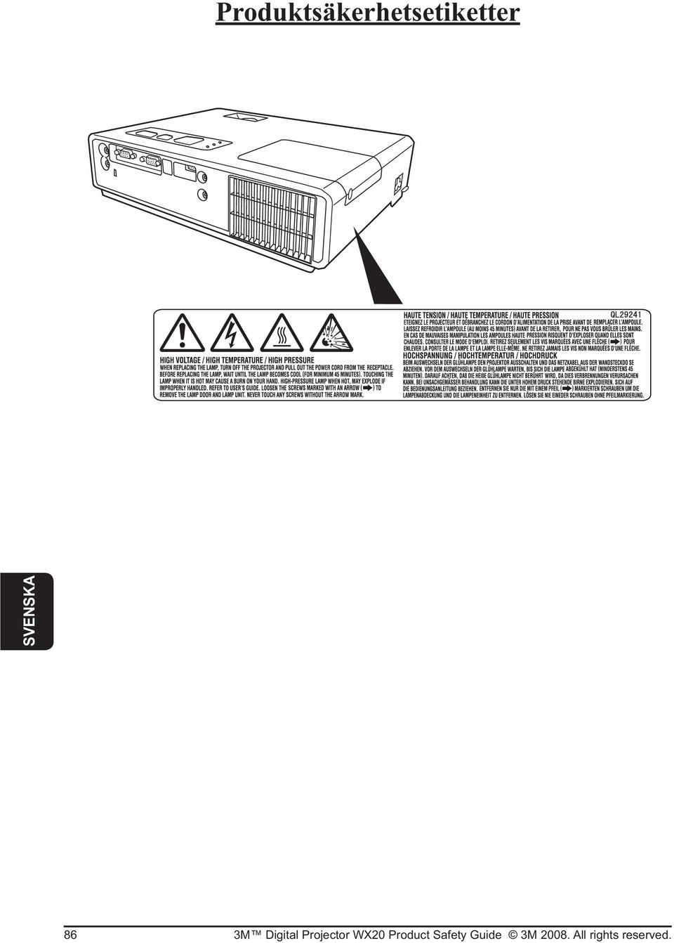 WX20 Product Safety Guide