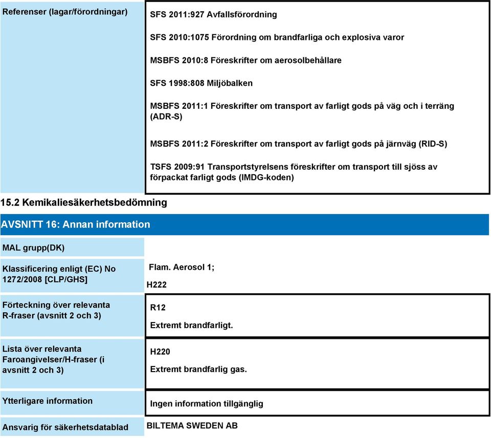 föreskrifter om transport till sjöss av förpackat farligt gods (IMDG-koden) 15.