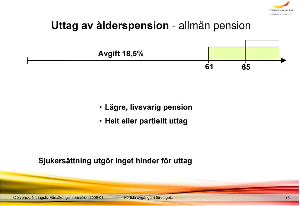 Sjukersättning utgör inget hinder för uttag Svenskt