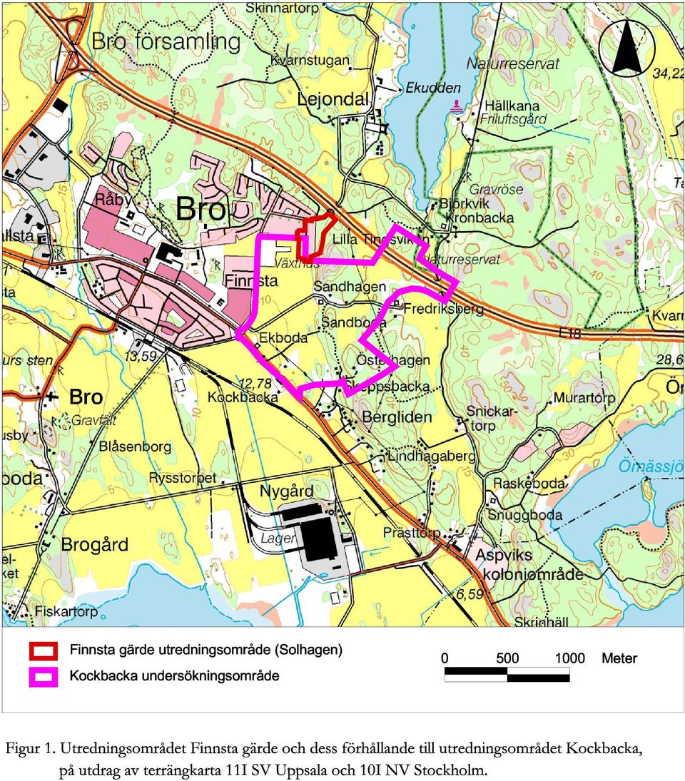 tredningsområdet Finnsta gärde och dess förhållande till