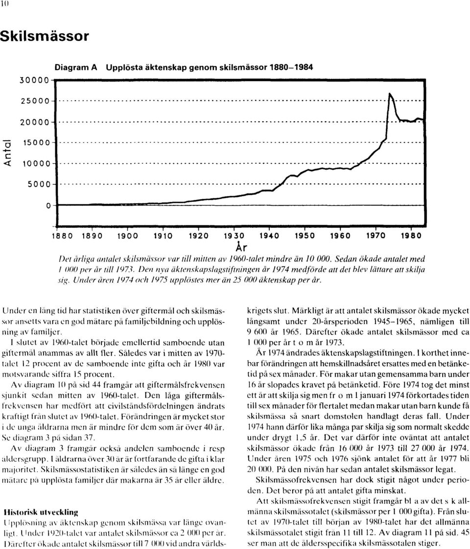 Under en läng tid har statistiken över giftermål och skilsmässor ansetts vara en god mätare på familjebildning och upplösning av familjer.