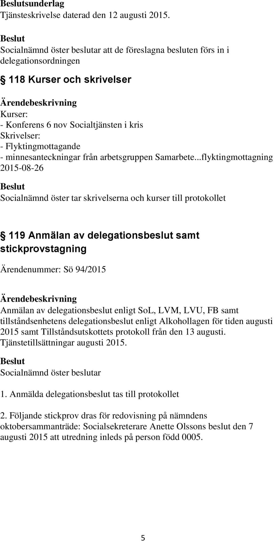 minnesanteckningar från arbetsgruppen Samarbete.