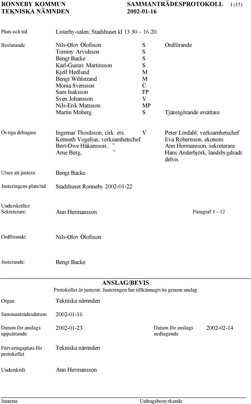 Mattsson MP Martin Moberg S Tjänstgörande ersä