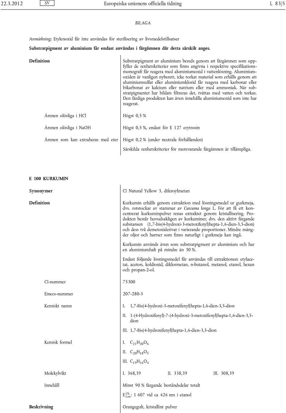 Substratpigment av aluminium bereds genom att färgämnen som uppfyller de renhetskriterier som finns angivna i respektive specifikationsmonografi får reagera med aluminiumoxid i vattenlösning.