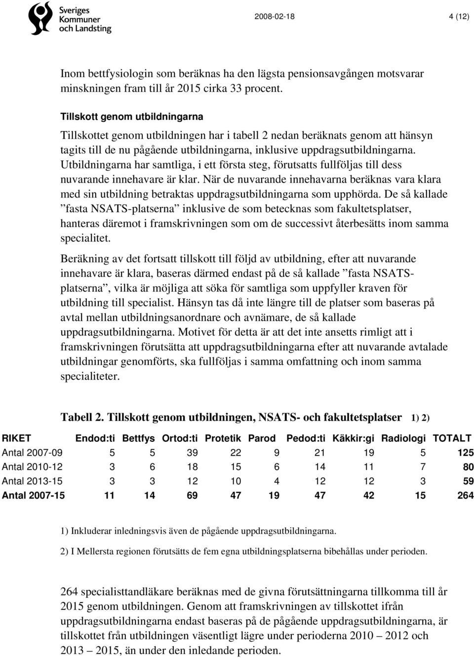 Utbildningarna har samtliga, i ett första steg, förutsatts fullföljas till dess nuvarande innehavare är klar.