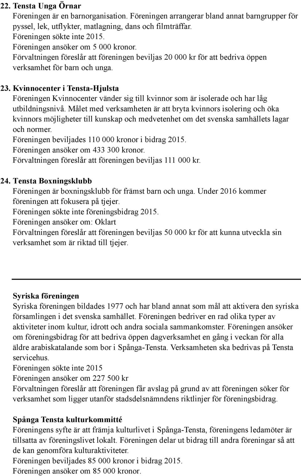 Kvinnocenter i Tensta-Hjulsta Föreningen Kvinnocenter vänder sig till kvinnor som är isolerade och har låg utbildningsnivå.