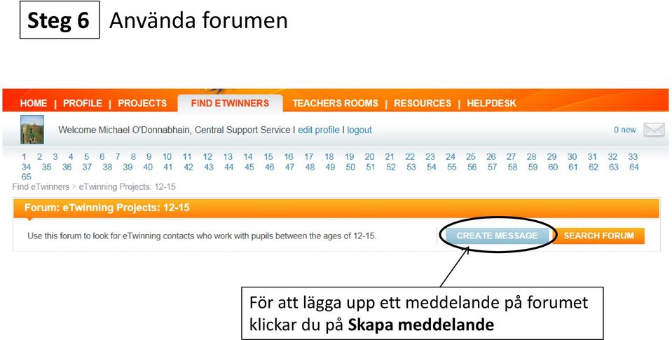 meddelande på forumet