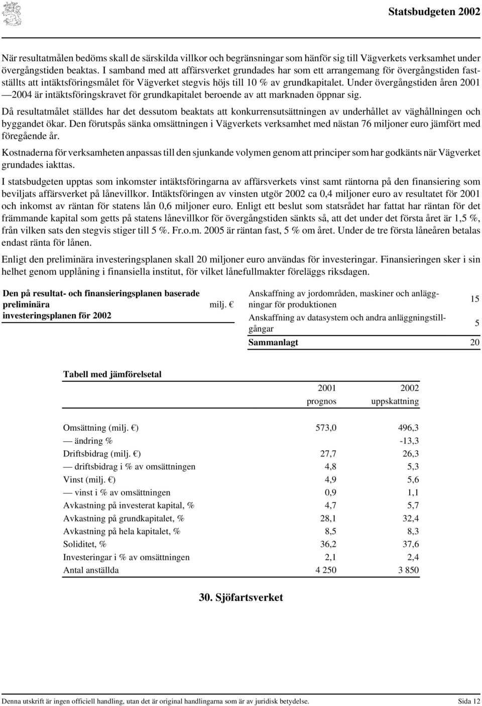 Under övergångstiden åren 2001 2004 är intäktsföringskravet för grundkapitalet beroende av att marknaden öppnar sig.