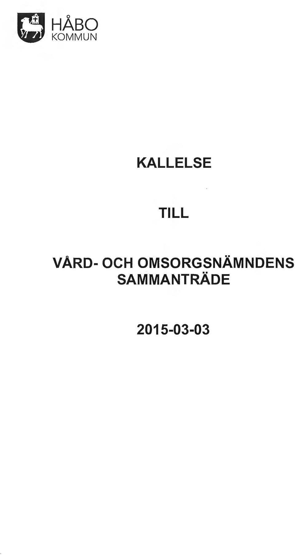 OCH OMSORGSNÄMNDENS