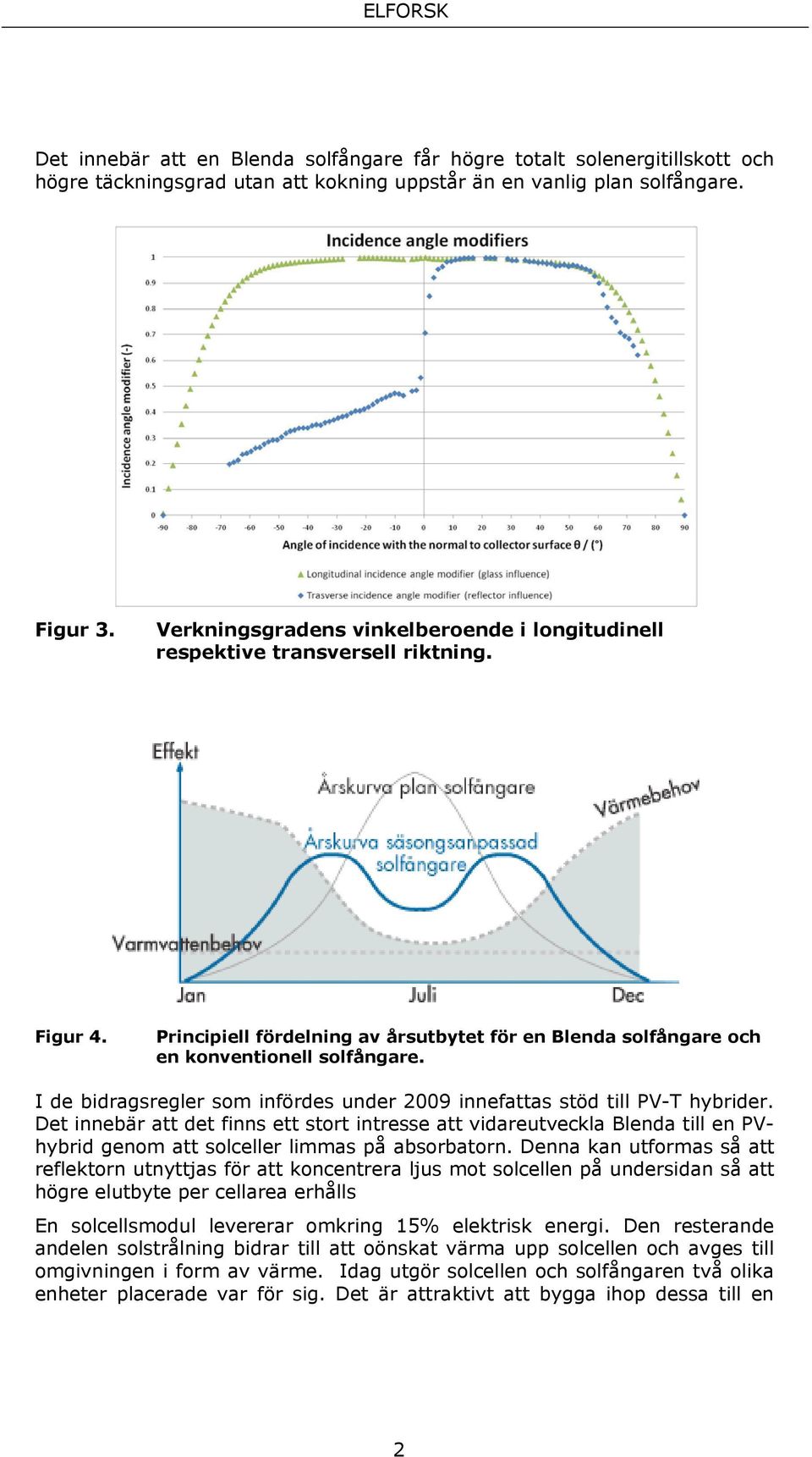 I de bidragsregler som infördes under 2009 innefattas stöd till PV-T hybrider.