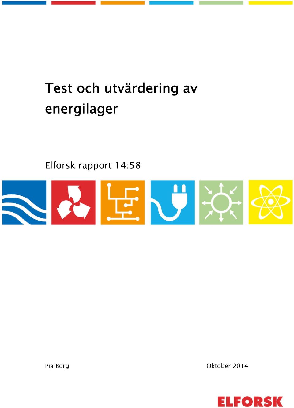 energilager Elforsk