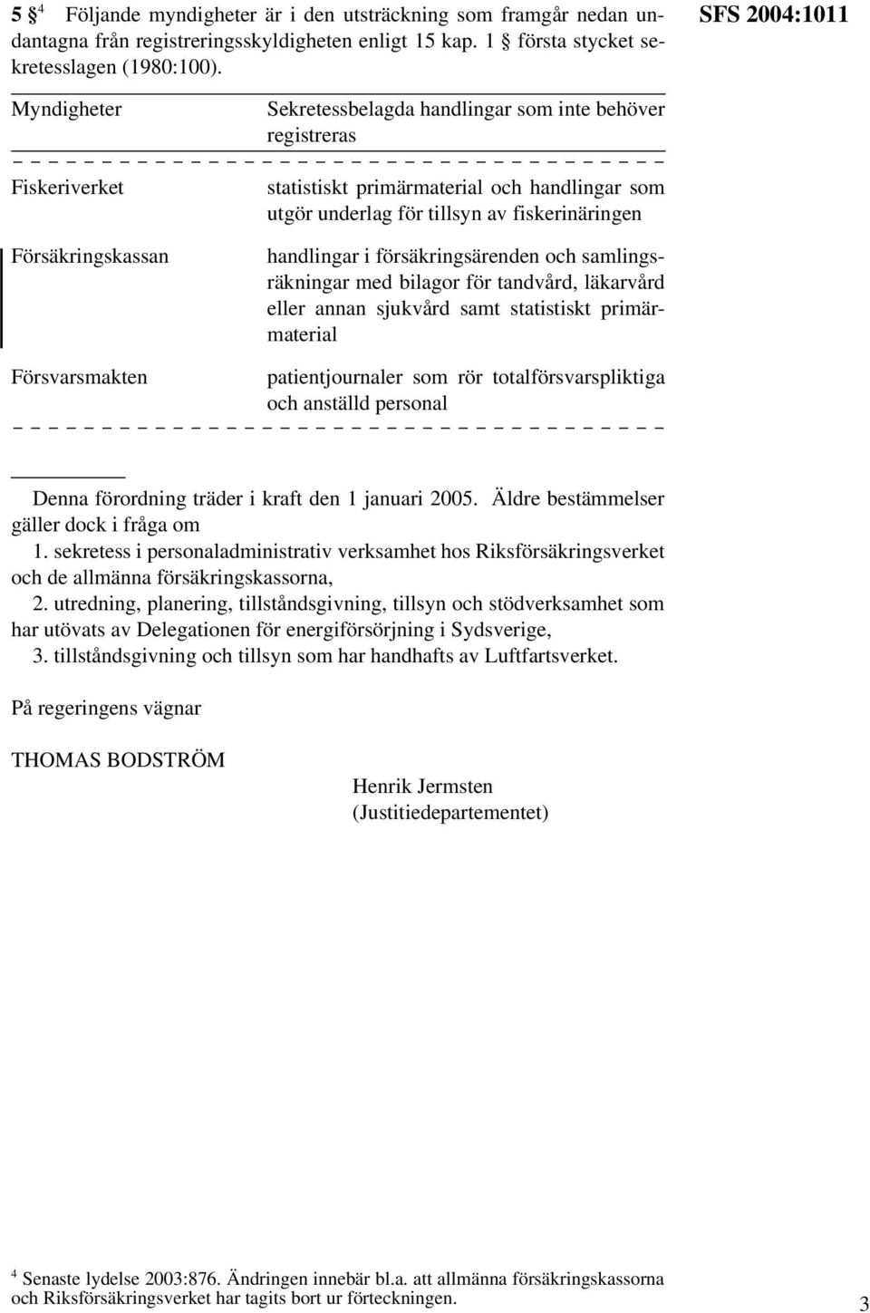 tillsyn av fiskerinäringen handlingar i försäkringsärenden och samlingsräkningar med bilagor för tandvård, läkarvård eller annan sjukvård samt statistiskt primärmaterial patientjournaler som rör