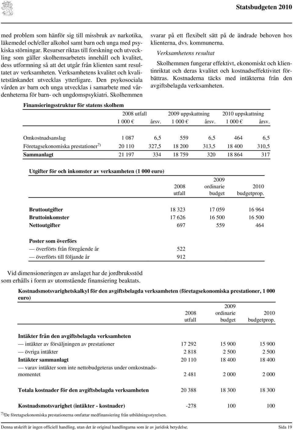 Verksamhetens kvalitet och kvalitetstänkandet utvecklas ytterligare. Den psykosociala vården av barn och unga utvecklas i samarbete med vårdenheterna för barn- och ungdomspsykiatri.