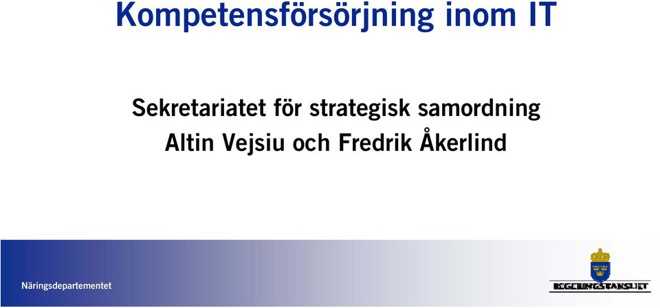 strategisk samordning