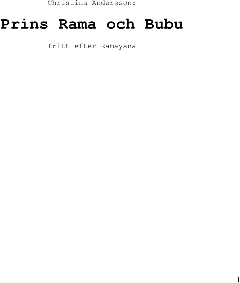 Prins Rama och