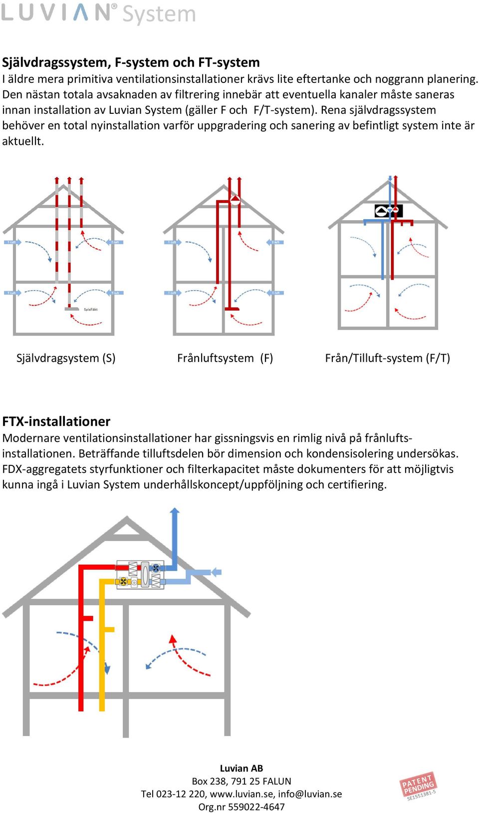 Rena självdragssystem behöver en total nyinstallation varför uppgradering och sanering av befintligt system inte är aktuellt.