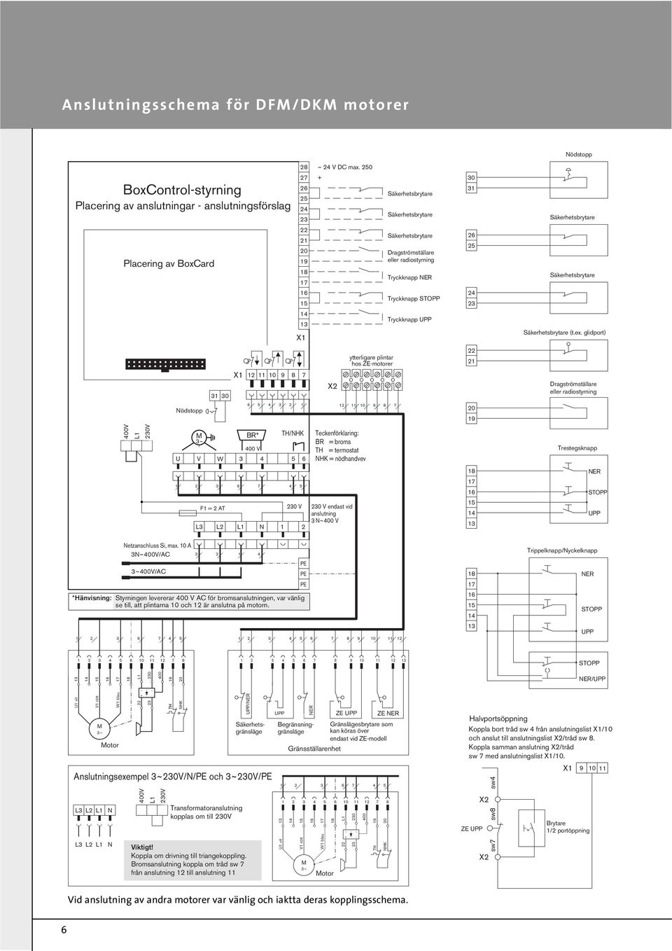 4 3 14 13 X1 Tryckknapp UPP (t.e.