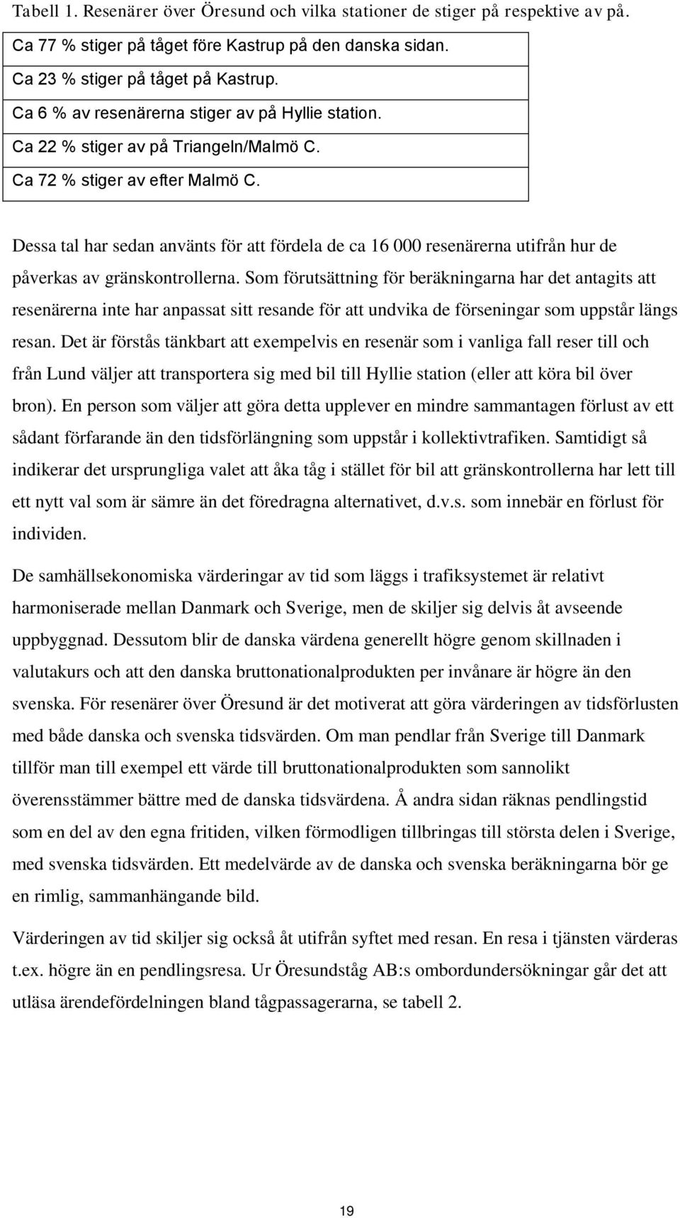 Dessa tal har sedan använts för att fördela de ca 16 000 resenärerna utifrån hur de påverkas av gränskontrollerna.