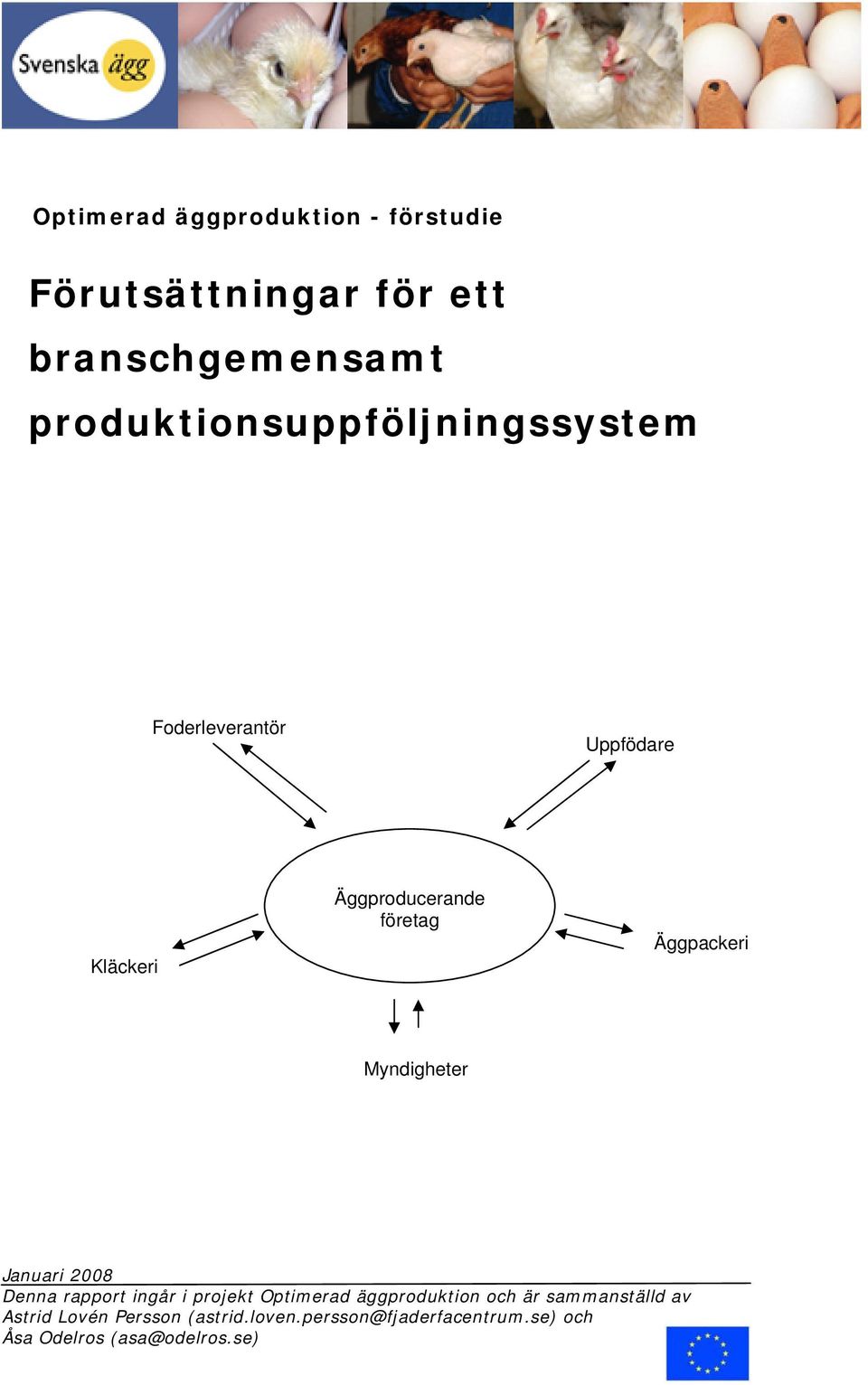 Äggpackeri Myndigheter Januari 2008 Denna rapport ingår i projekt Optimerad äggproduktion och