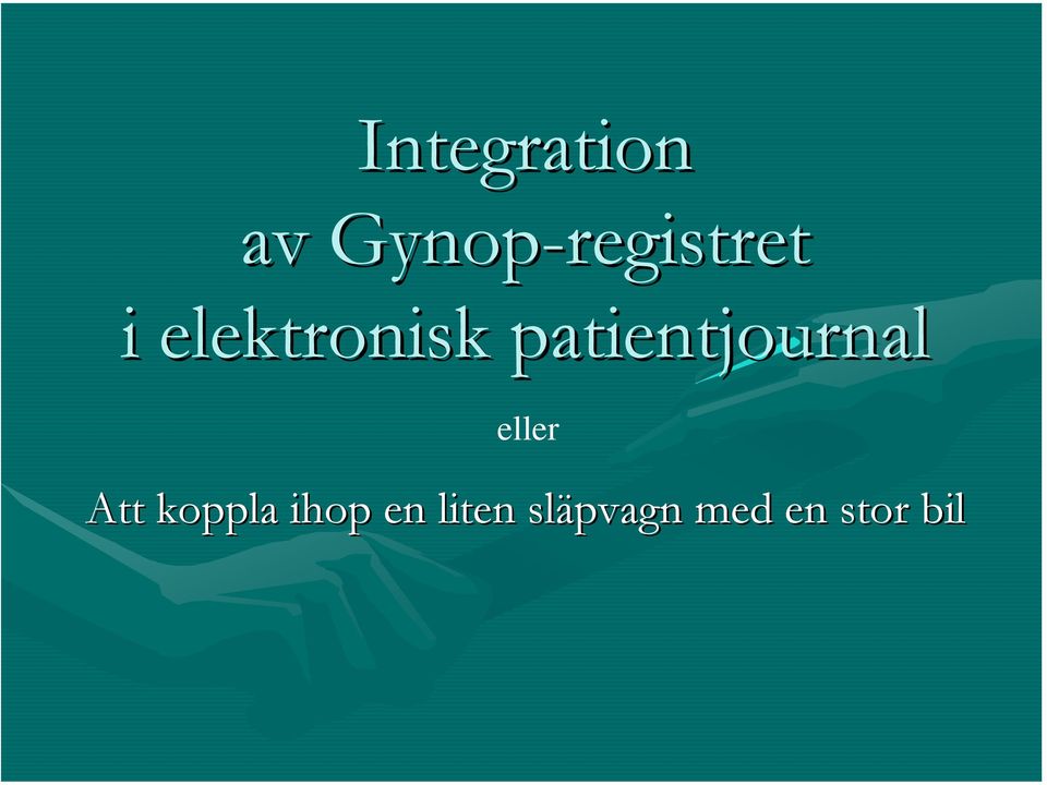 elektronisk patientjournal