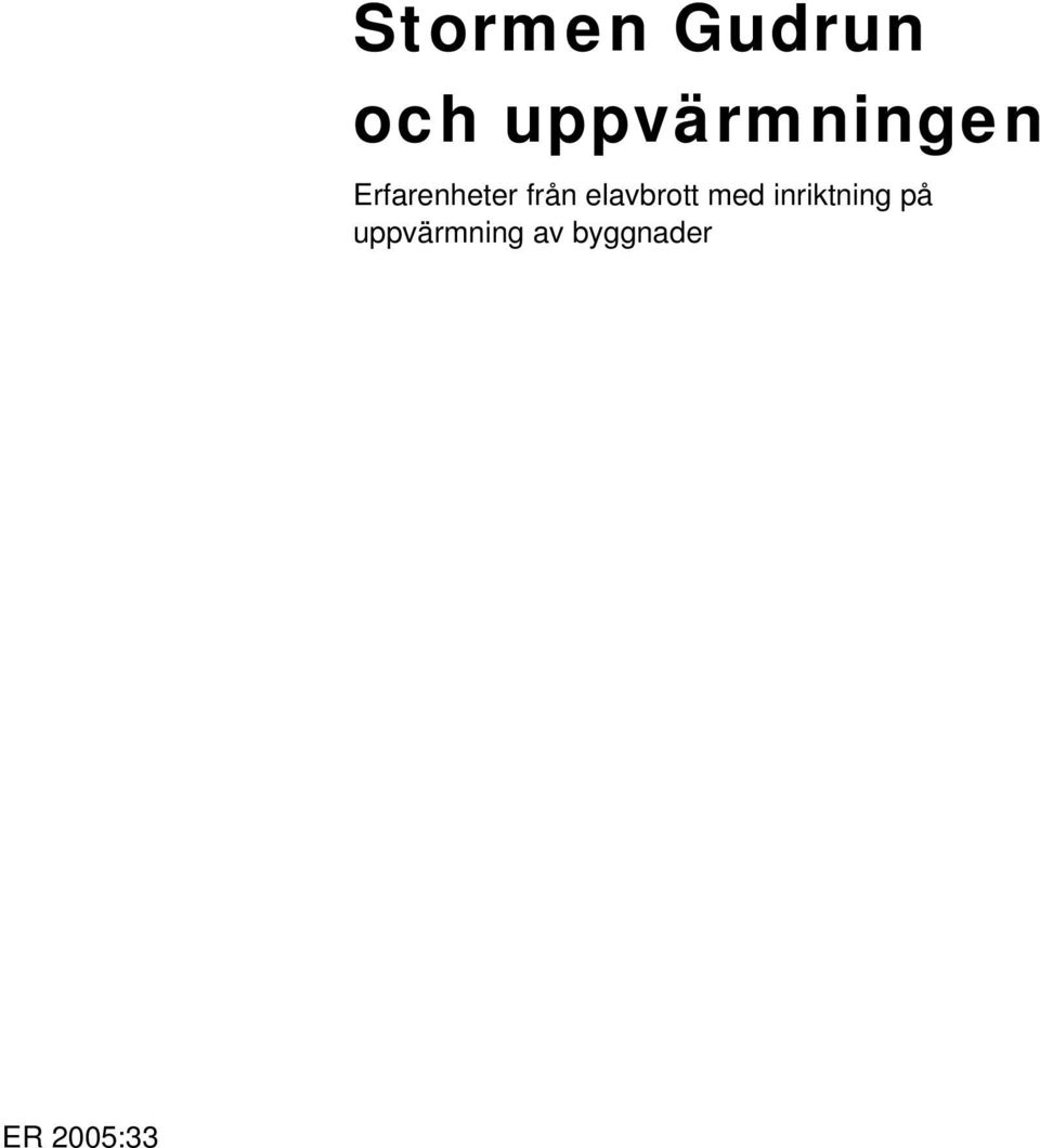 från elavbrott med