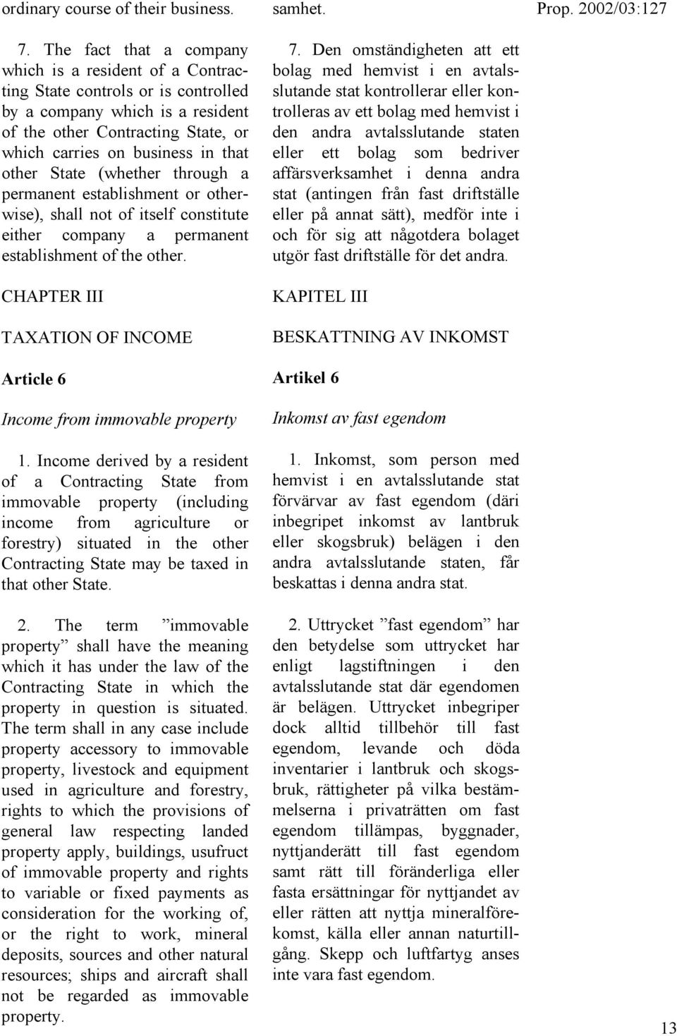 other State (whether through a permanent establishment or otherwise), shall not of itself constitute either company a permanent establishment of the other.