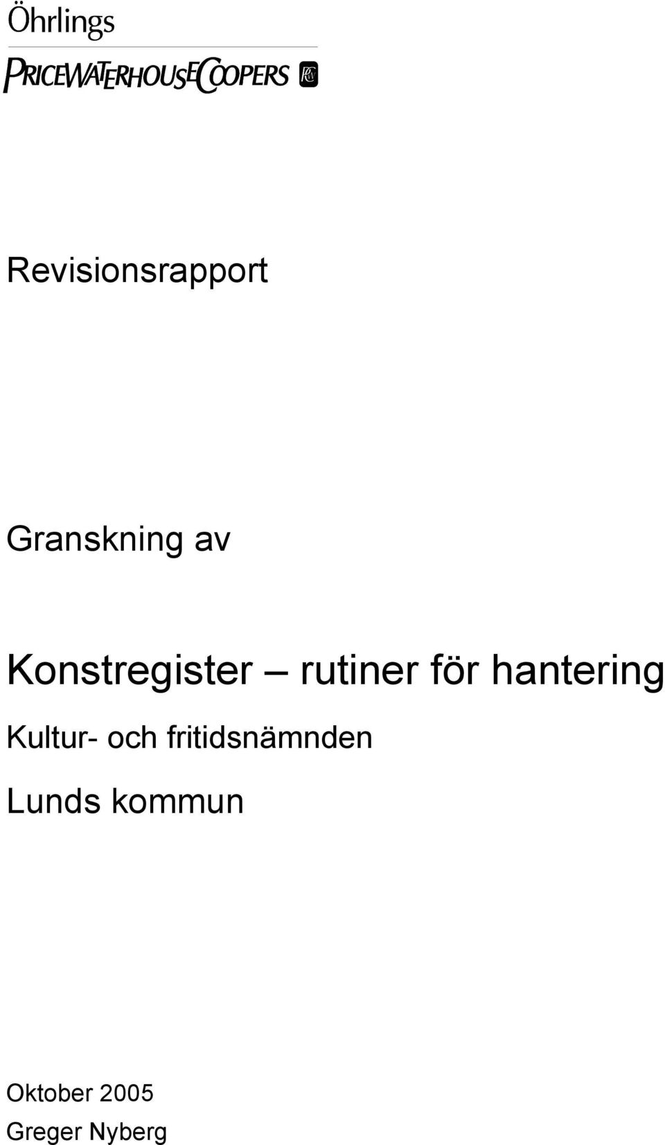 hantering Kultur- och