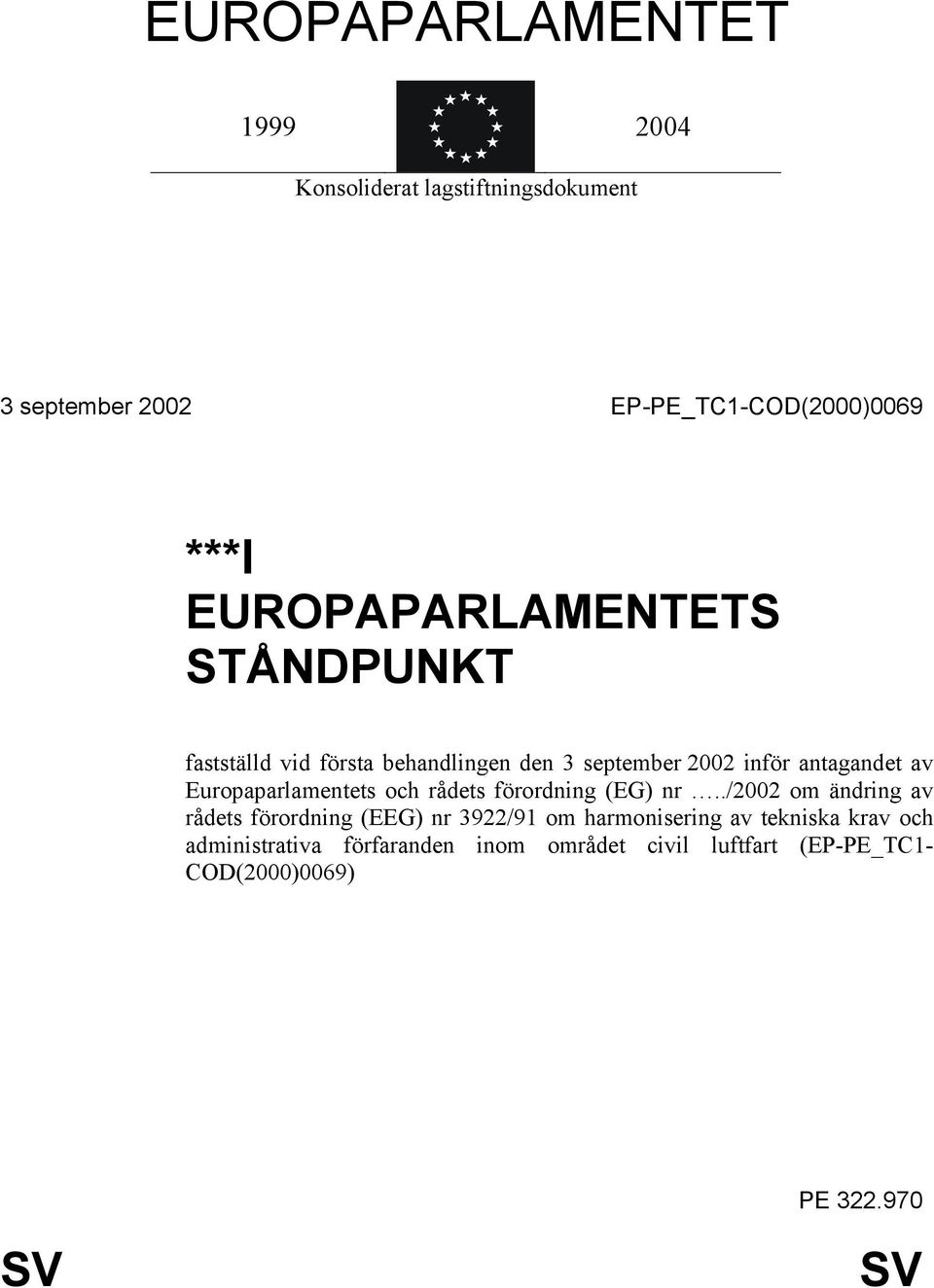 Europaparlamentets och rådets förordning (EG) nr.