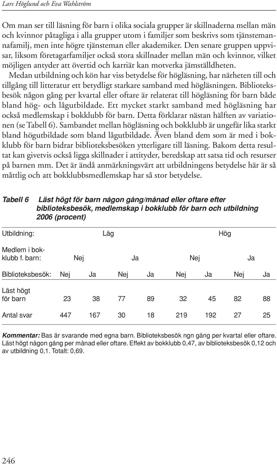 Den senare gruppen uppvisar, liksom företagarfamiljer också stora skillnader mellan män och kvinnor, vilket möjligen antyder att övertid och karriär kan motverka jämställdheten.