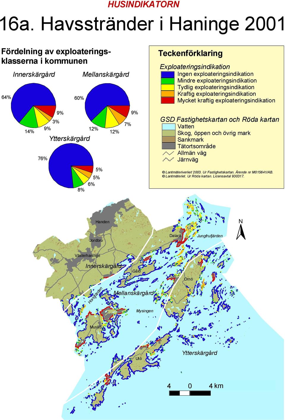 Ytterskärgård 12% 12% 7% 8% 6% Handen Jordbro Dalarö