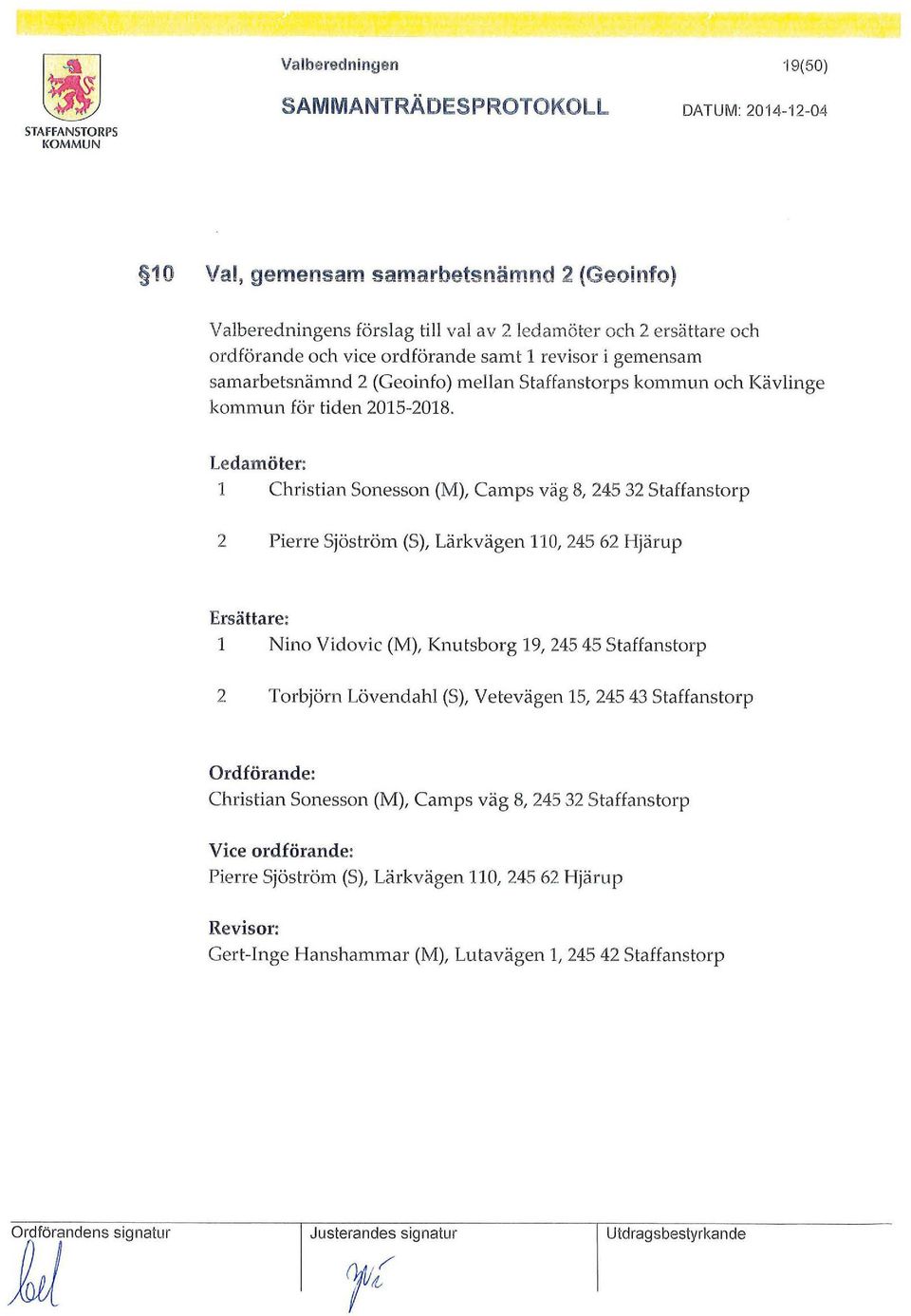 kommun och Kävlinge kommun för tiden 2015-2018.