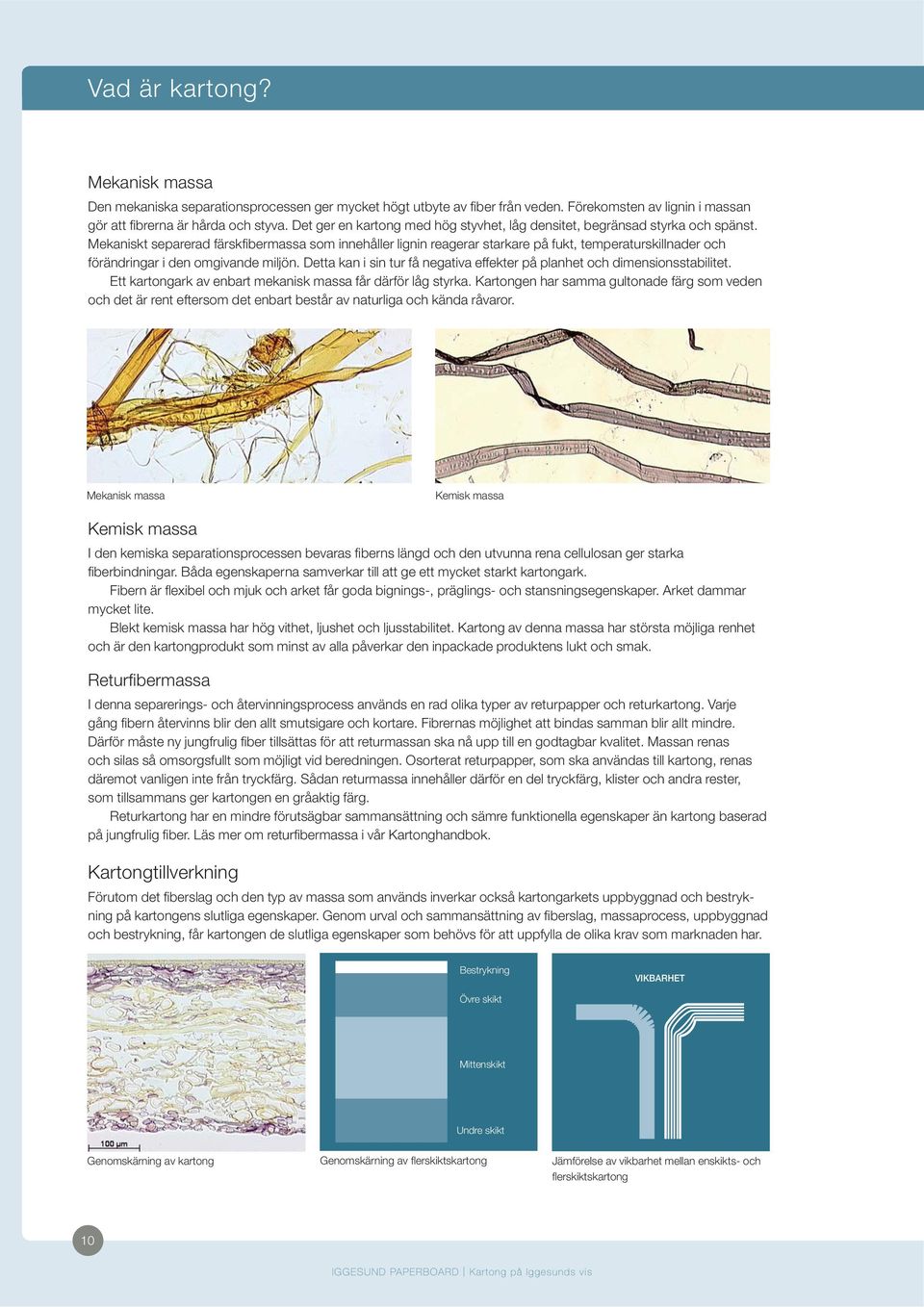 Mekaniskt separerad färskfibermassa som innehåller lignin reagerar starkare på fukt, temperaturskillnader och förändringar i den omgivande miljön.