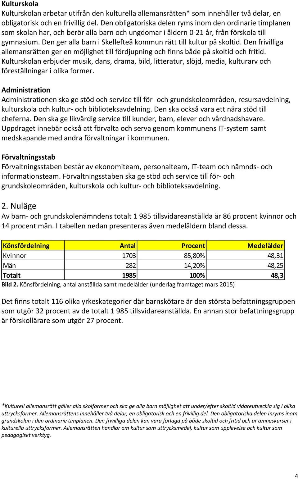 Den ger alla barn i Skellefteå kommun rätt till kultur på skoltid. Den frivilliga allemansrätten ger en möjlighet till fördjupning och finns både på skoltid och fritid.