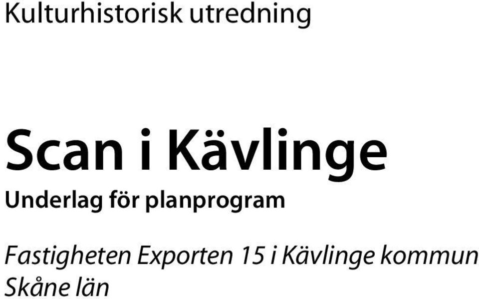 planprogram Fastigheten