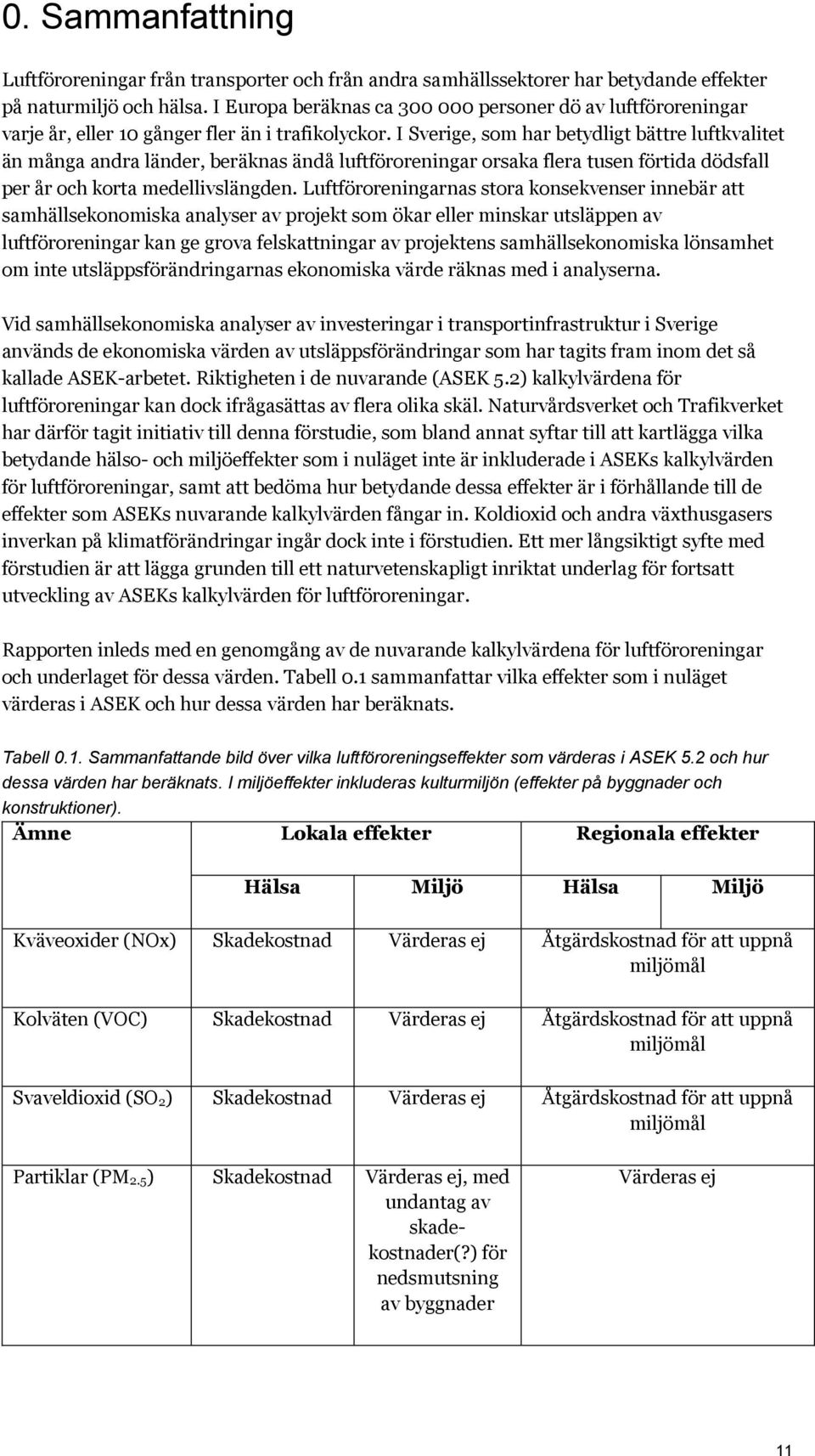 I Sverige, som har betydligt bättre luftkvalitet än många andra länder, beräknas ändå luftföroreningar orsaka flera tusen förtida dödsfall per år och korta medellivslängden.