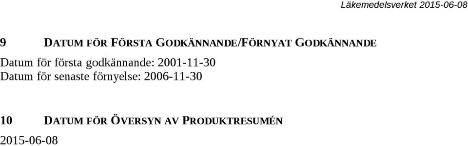 2001-11-30 Datum för senaste förnyelse: