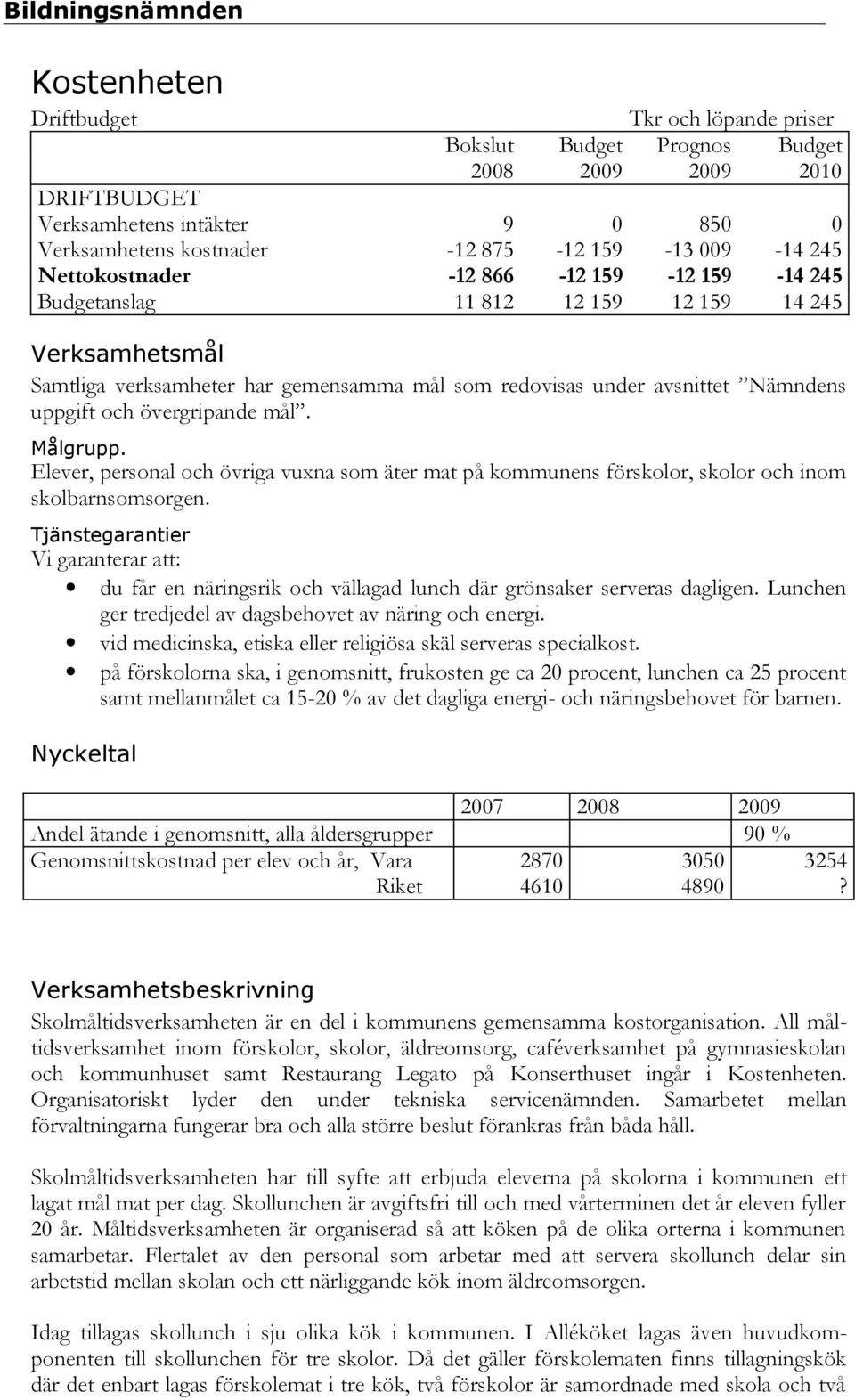 Elever, personal och övriga vuxna som äter mat på kommunens förskolor, skolor och inom skolbarnsomsorgen.