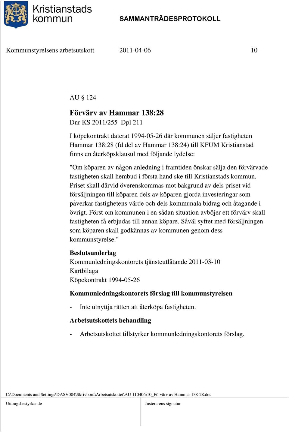Kristianstads kommun.