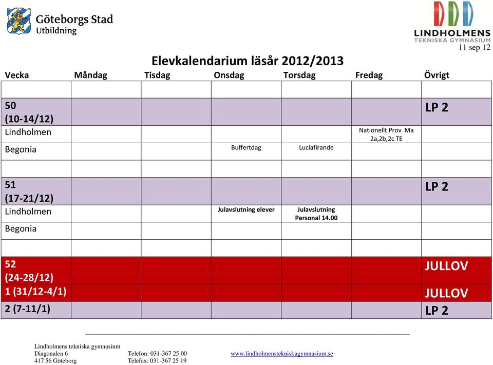 Julavslutning Personal 14.