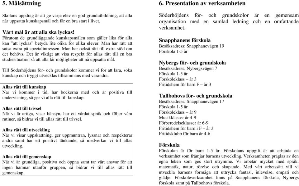 Man har också rätt till extra stöd om det behövs. Det är viktigt att visa respekt för allas rätt till en bra studiesituation så att alla får möjligheter att nå uppsatta mål.