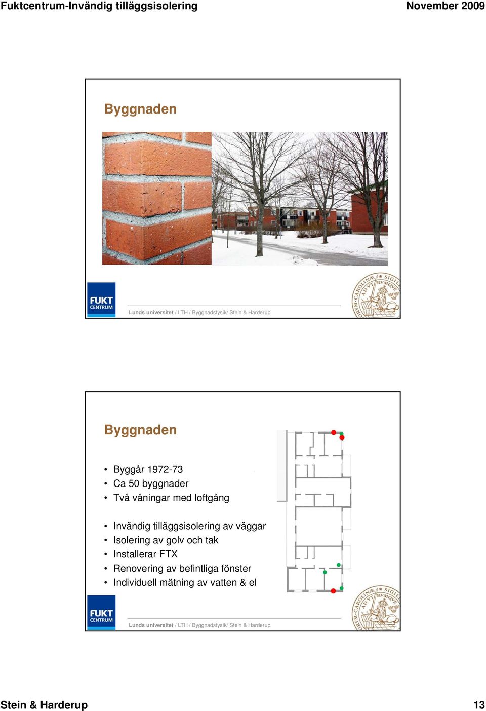 Isolering av golv och tak Installerar FTX Renovering av