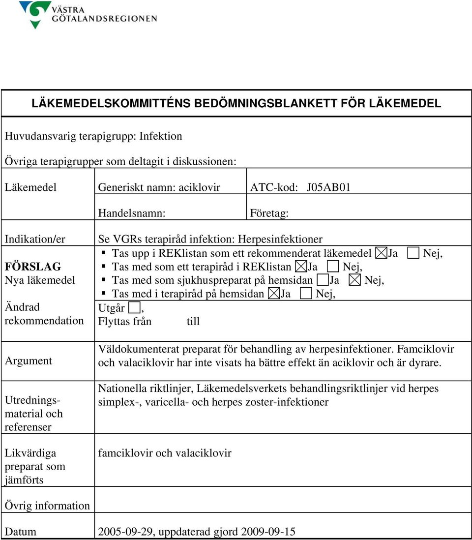 Famciklovir valaciklovir har inte visats ha bättre effekt än aciklovir är dyrare.