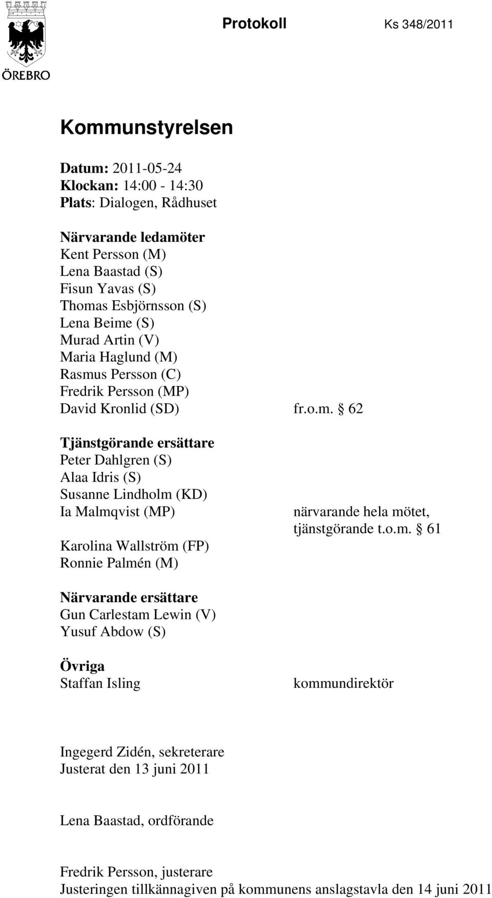 (S) Murad Artin (V) Maria Haglund (M) Rasmu