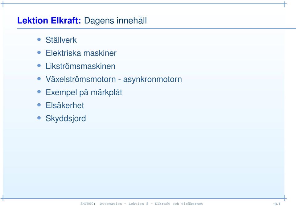 asynkronmotorn Exempel på märkplåt Elsäkerhet