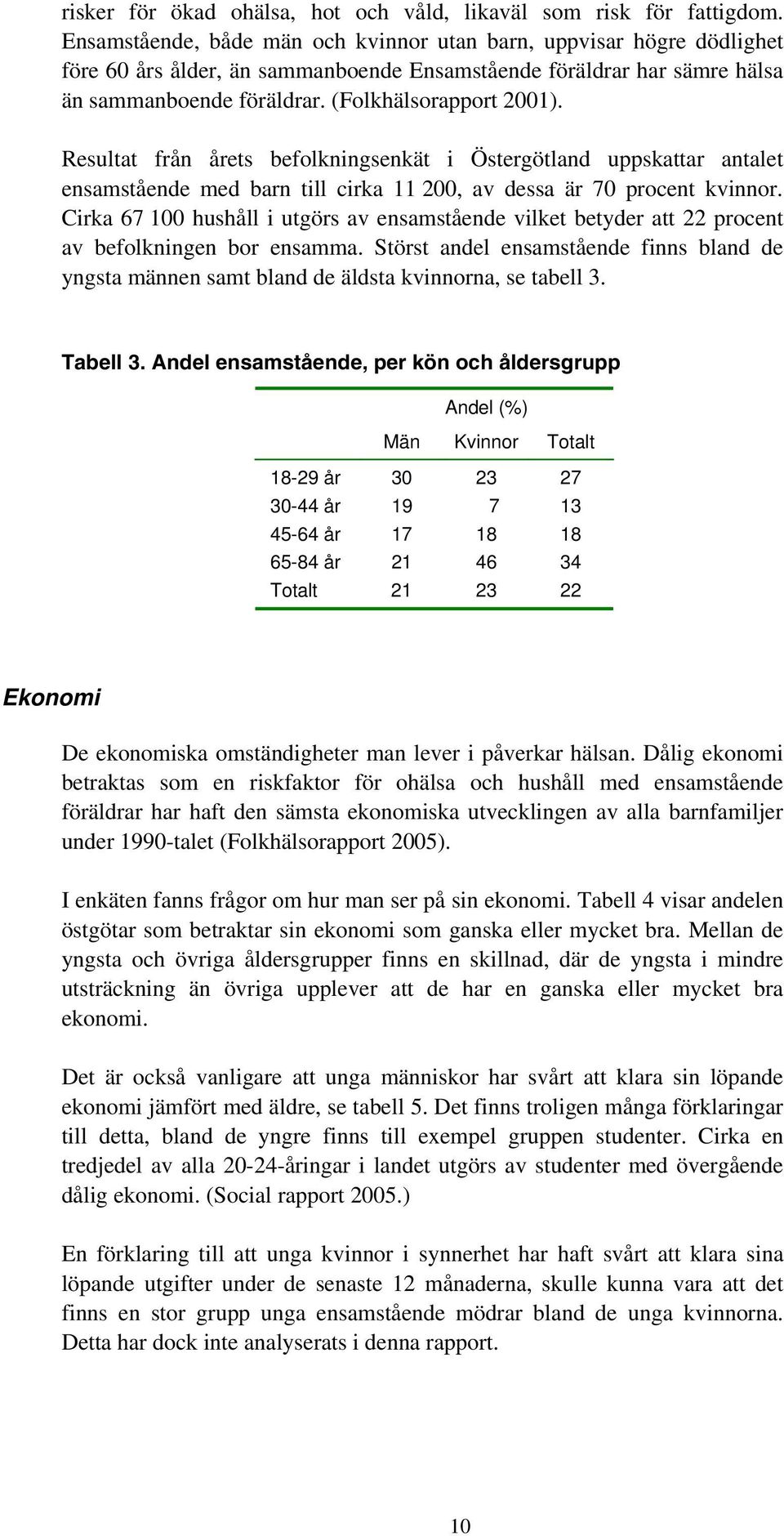Resultat från årets befolkningsenkät i Östergötland uppskattar antalet ensamstående med barn till cirka 11 200, av dessa är 70 procent kvinnor.
