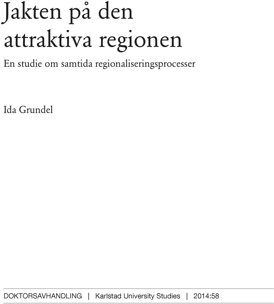 regionaliseringsprocesser Ida